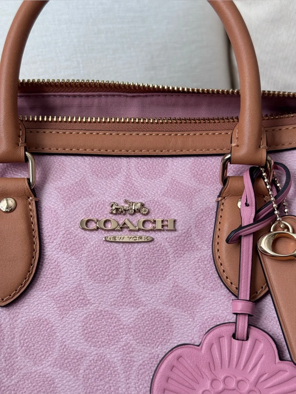 Coach Powder Pink Large Rowan